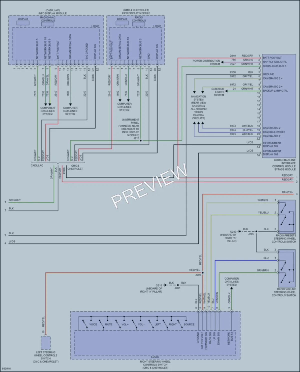 2017 Chevrolet SuburbanHD Navigation wiring diagram preview