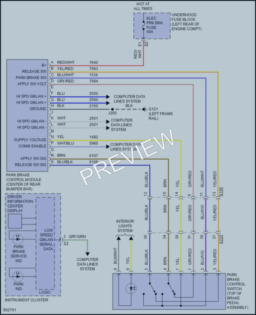 2017 Chevrolet SuburbanHD Shift Interlock wiring diagram preview