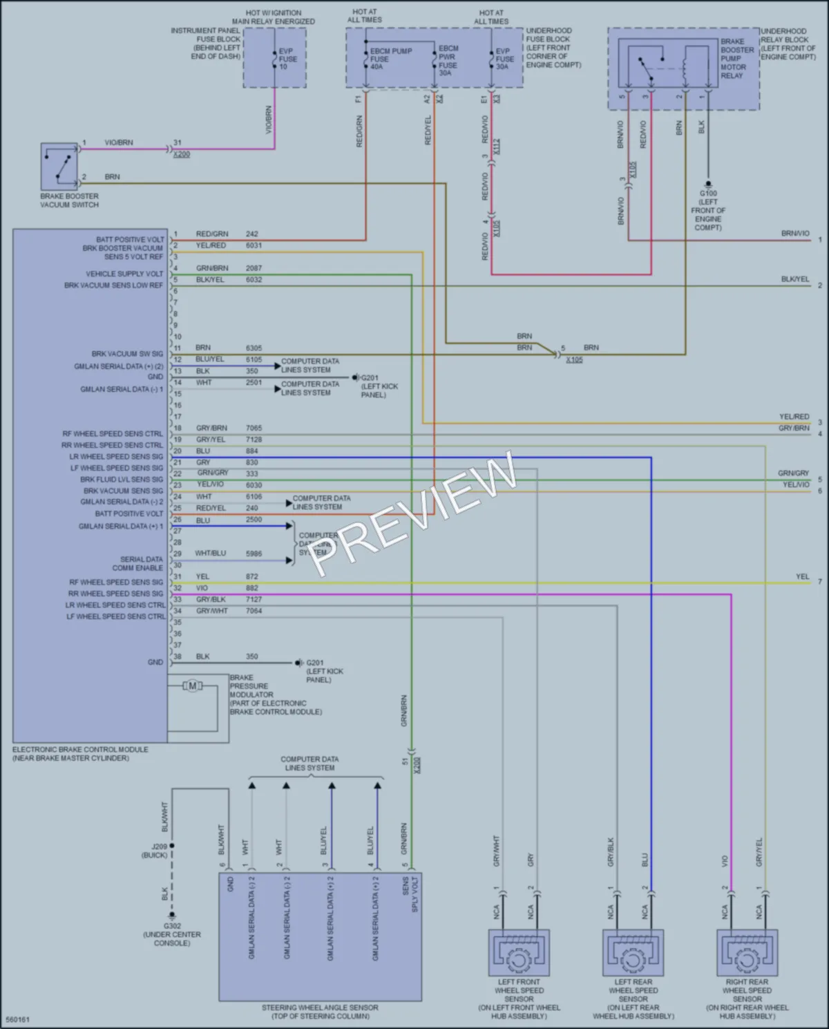 2017 Chevrolet Trax Anti Lock Brakes wiring diagram preview
