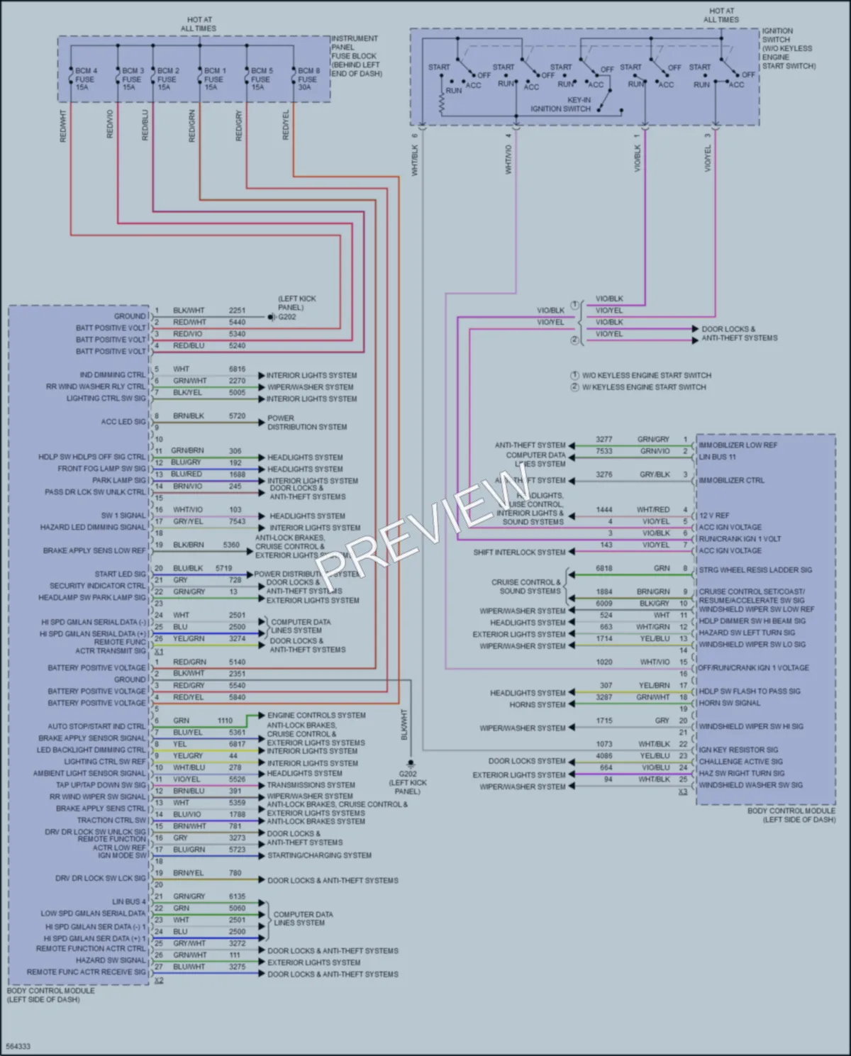 2017 Chevrolet Trax Body Control Modules wiring diagram preview