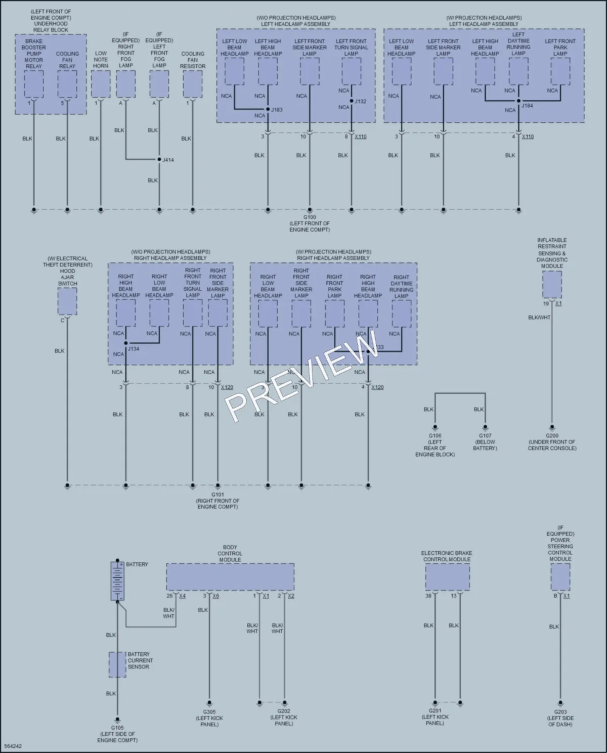 2017 Chevrolet Trax Ground Distribution wiring diagram preview