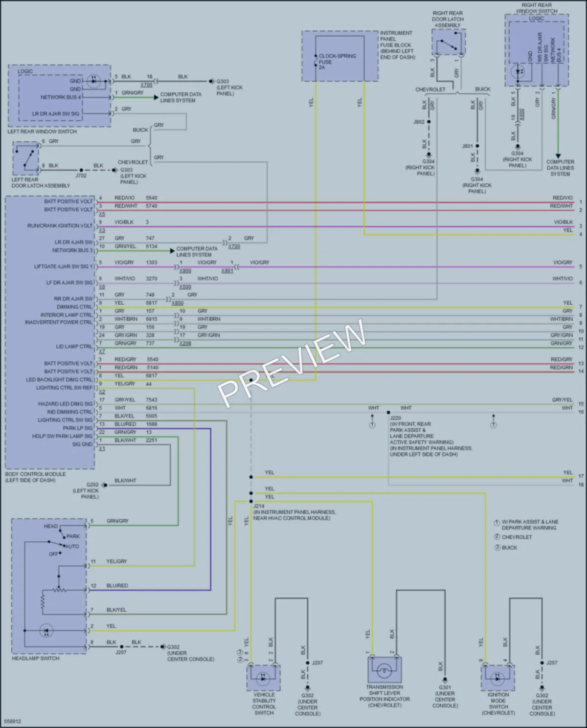 2017 Chevrolet Trax Interior Lights wiring diagram preview