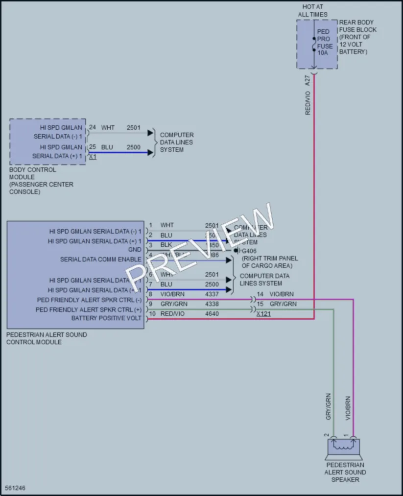 2017 Chevrolet Volt Active Bodyworks wiring diagram preview
