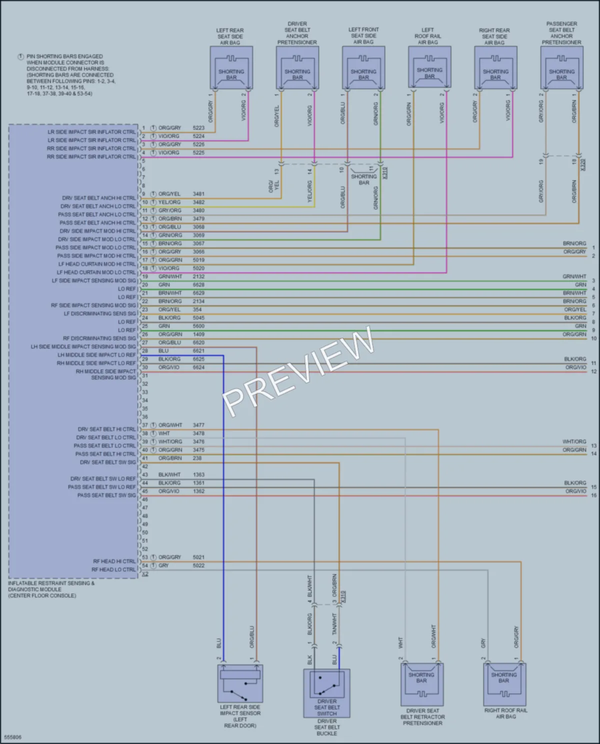2017 Chevrolet Volt Supplemental Restraints wiring diagram preview