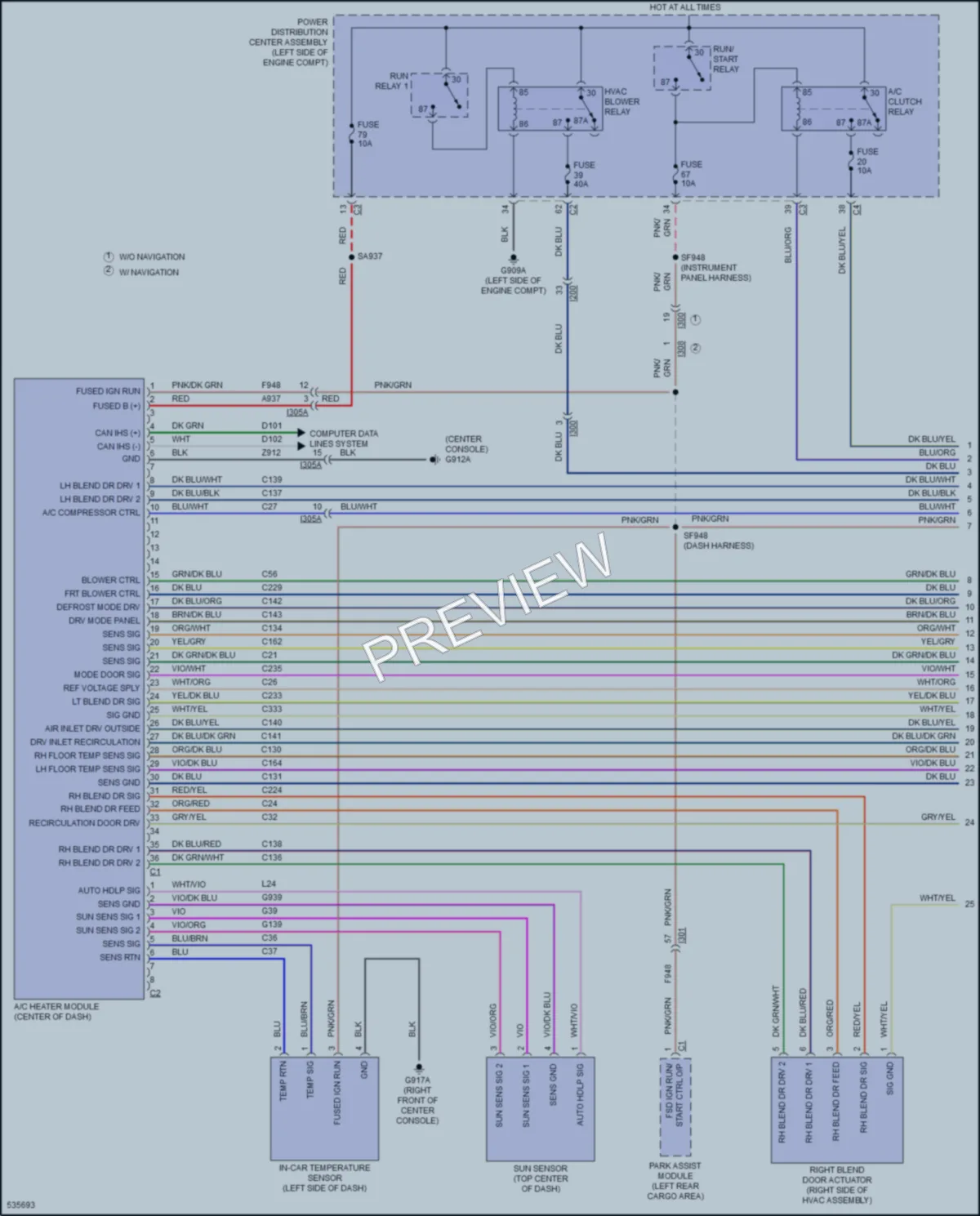 2017 Chrysler 200 Air Conditioning wiring diagram preview