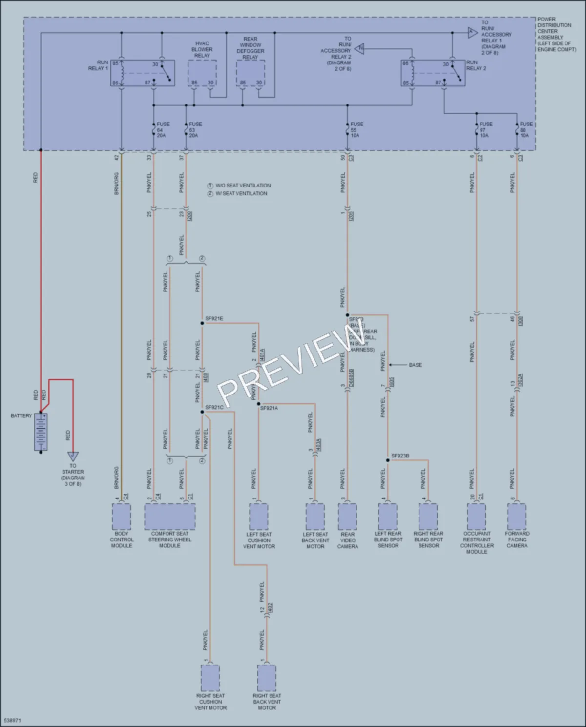 2017 Chrysler 200 Power Distribution wiring diagram preview