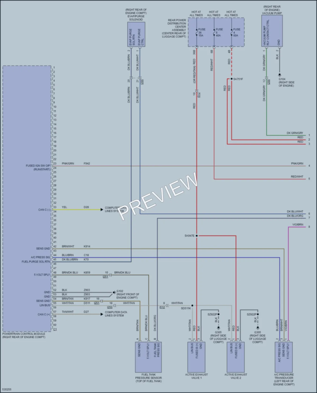 2017 Chrysler 300 Engine Performance wiring diagram preview