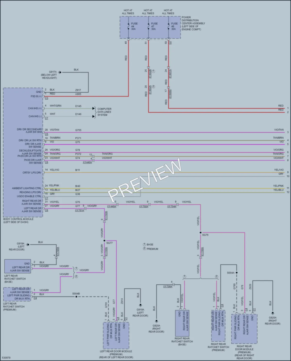 2017 Chrysler PacificaHybrid Interior Lights wiring diagram preview