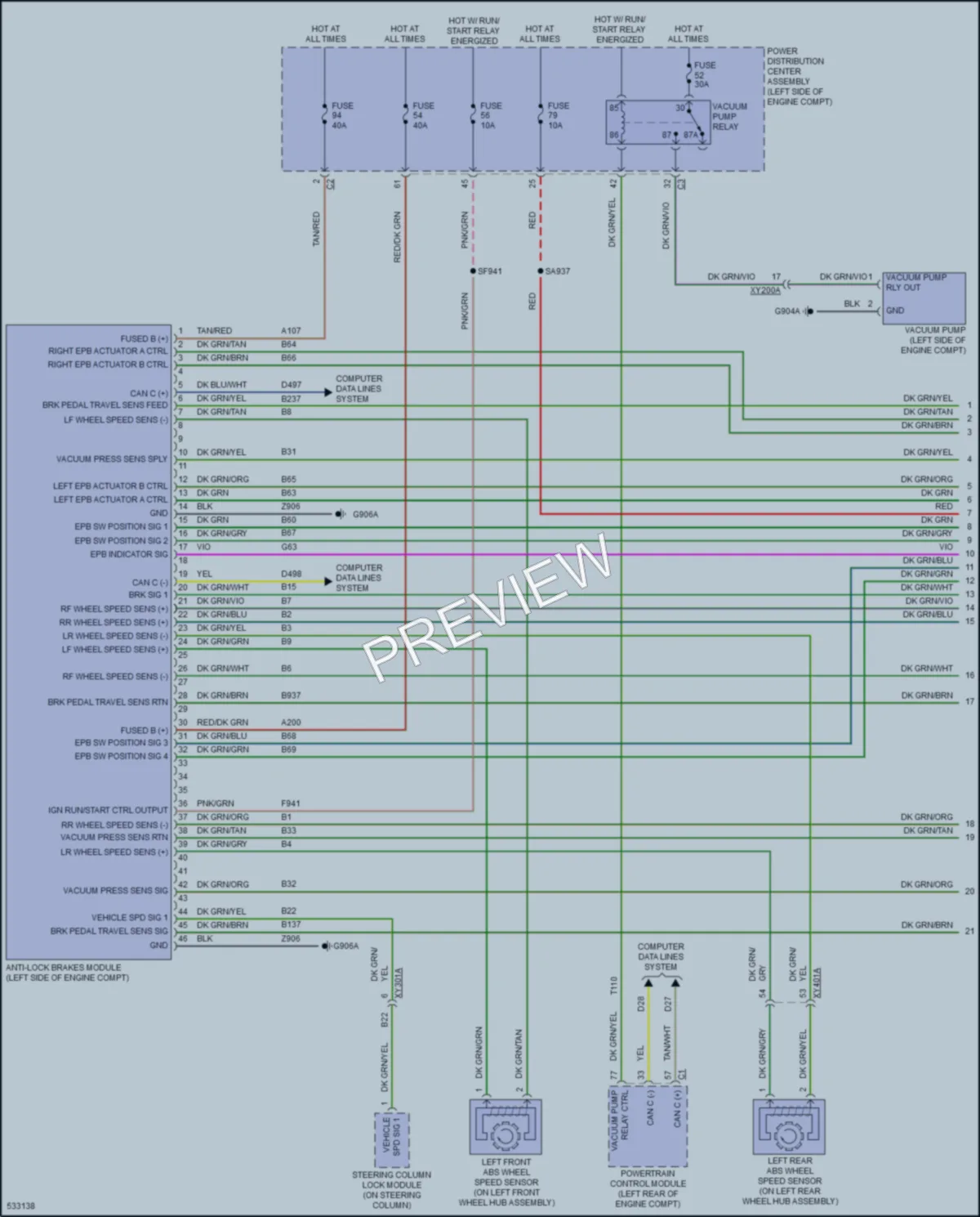 2017 Chrysler PacificaNew Anti Lock Brakes wiring diagram preview