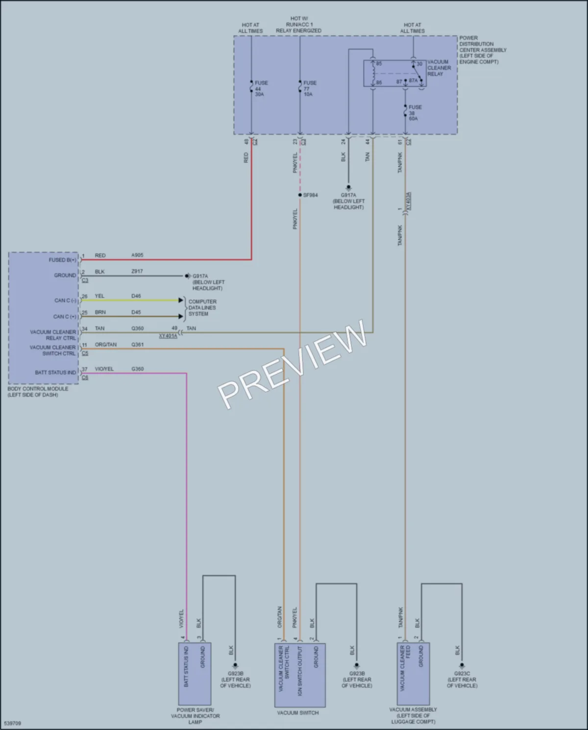 2017 Chrysler PacificaNew Cabin Accessories wiring diagram preview