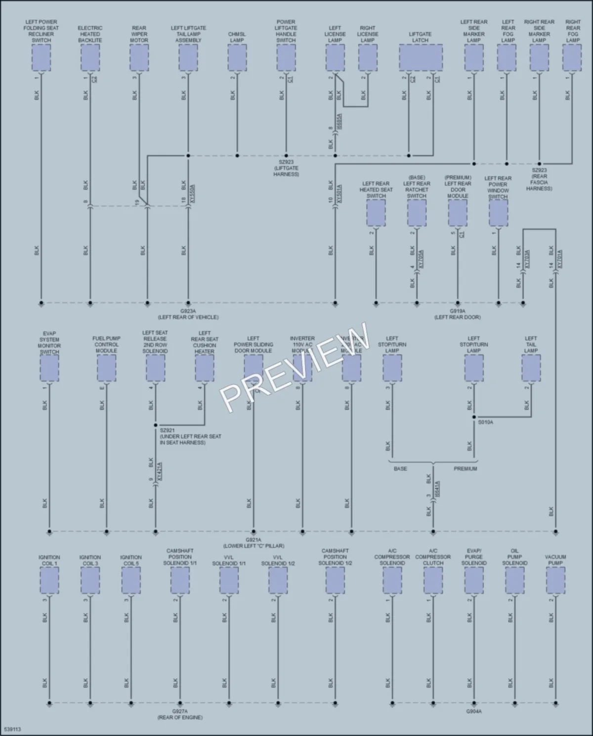 2017 Chrysler PacificaNew Ground Distribution wiring diagram preview