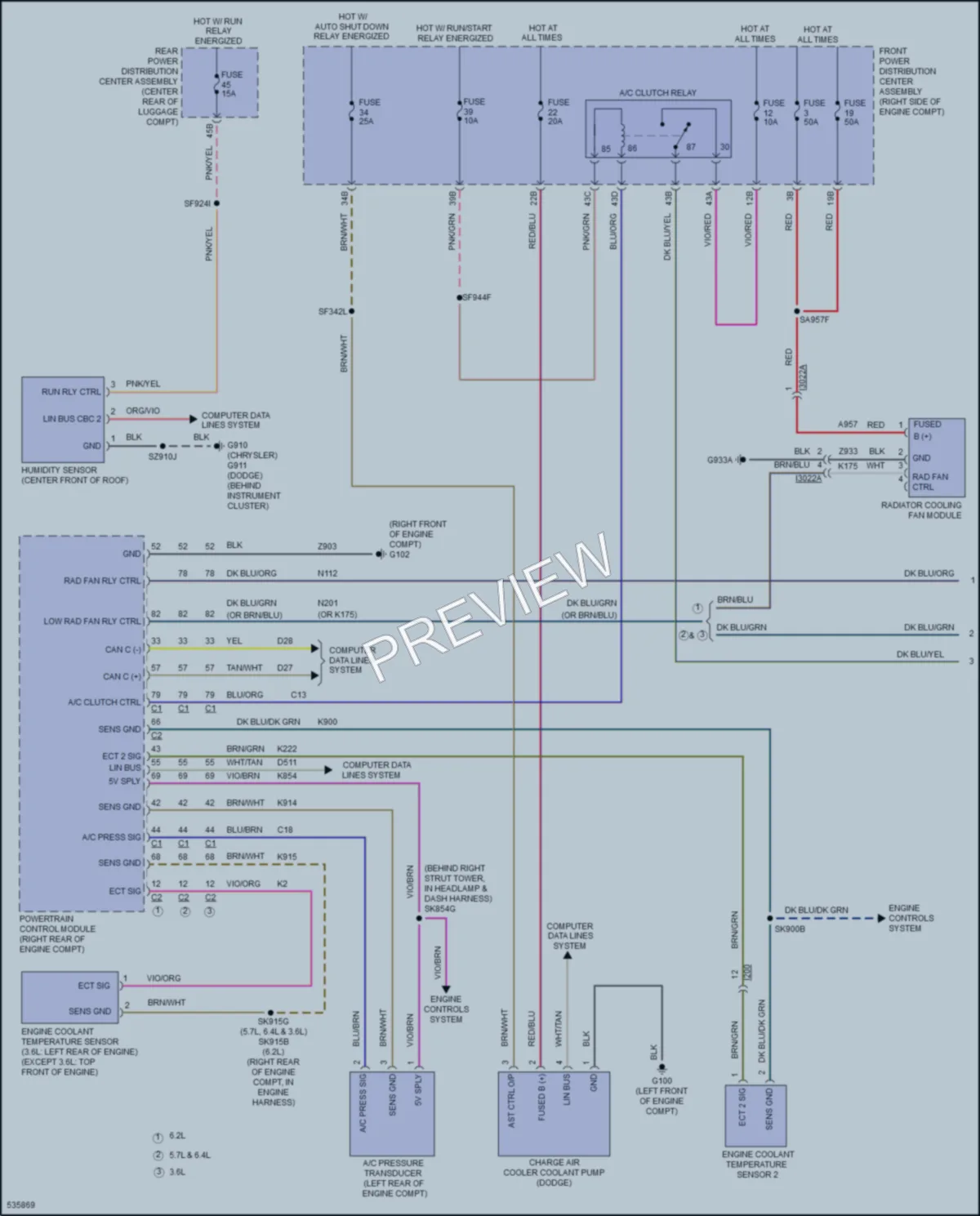 2017 Dodge Charger Cooling Fan wiring diagram preview