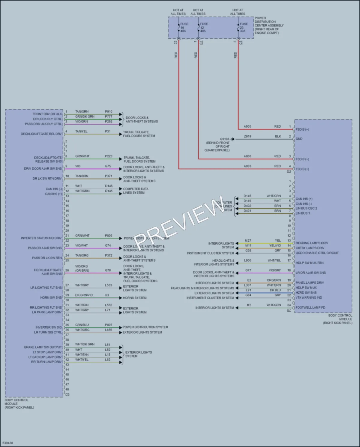2017 Dodge Durango Body Control Modules wiring diagram preview