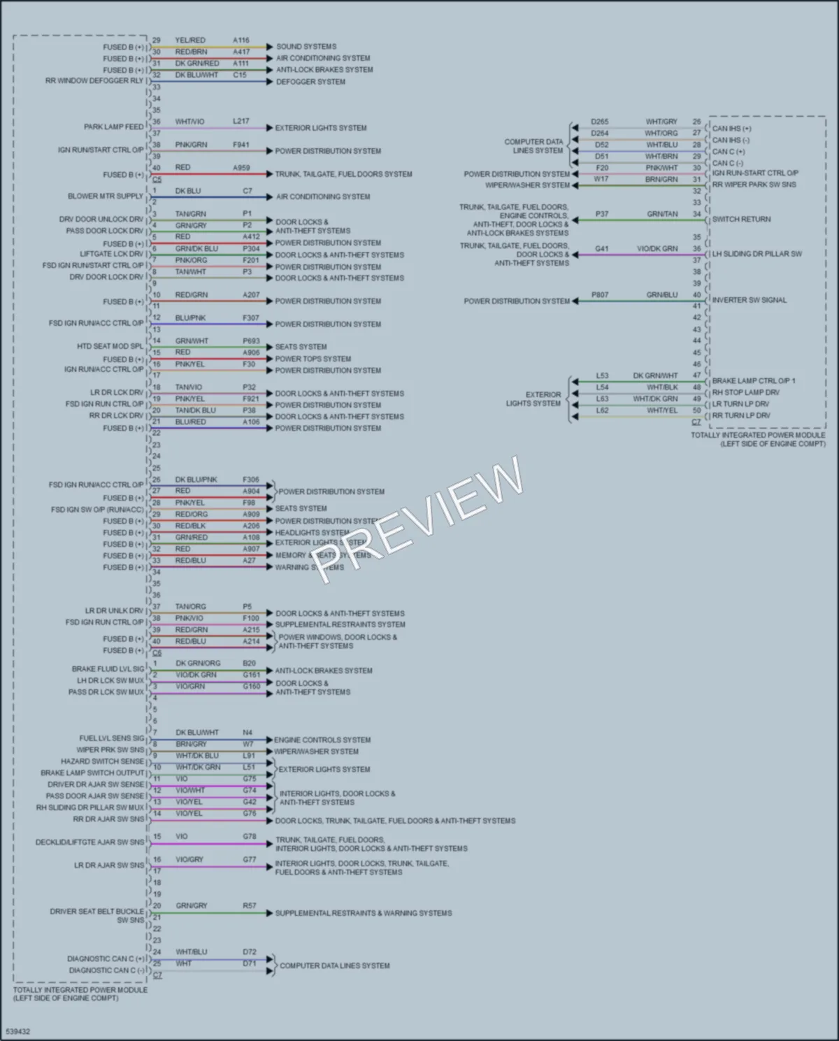 2017 Dodge GrandCaravan Body Control Modules wiring diagram preview