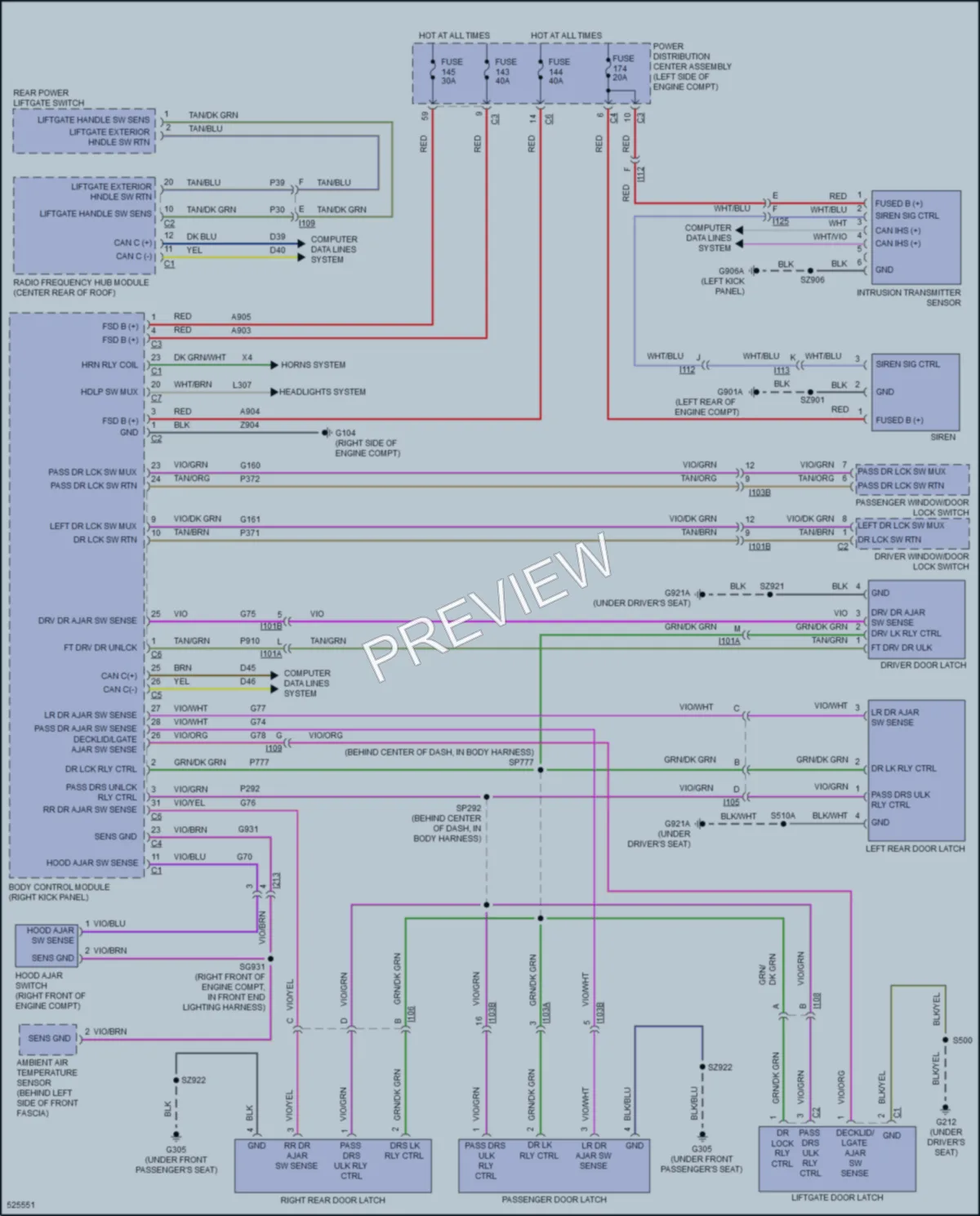 2017 Dodge Journey Anti Theft wiring diagram preview