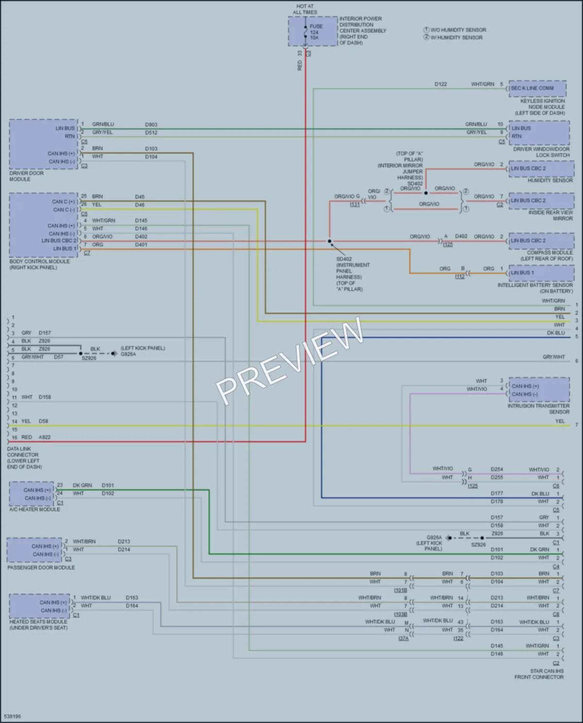 2017 Dodge Journey Computer Data Lines wiring diagram preview