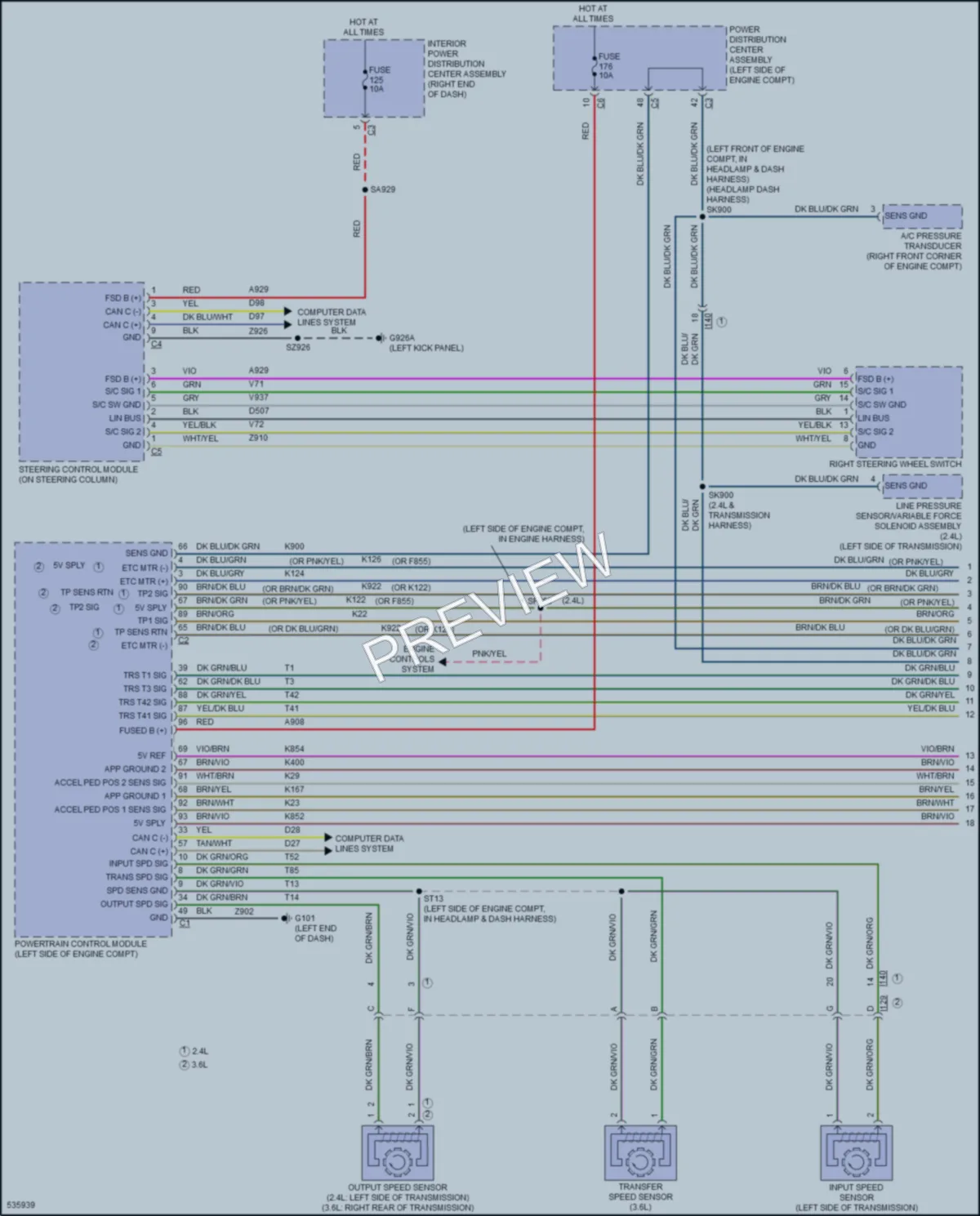 2017 Dodge Journey Cruise Control wiring diagram preview