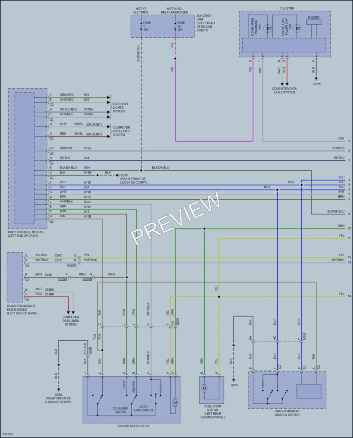 2017 Fiat 124Spider Power Door Locks wiring diagram preview