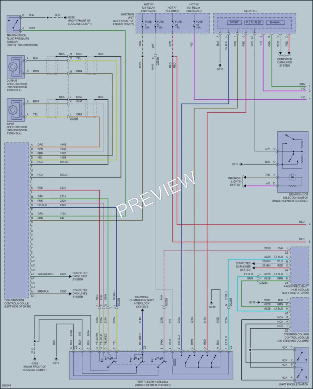 2017 Fiat 124Spider Transmission wiring diagram preview