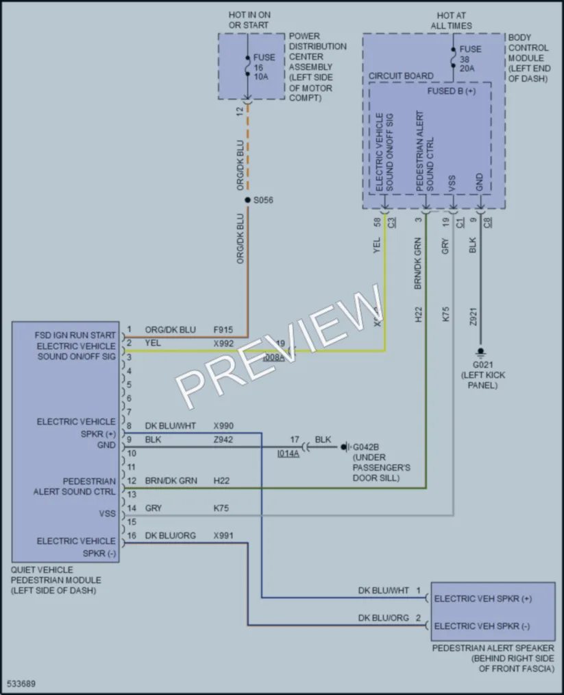 2017 Fiat 500 Active Bodyworks wiring diagram preview