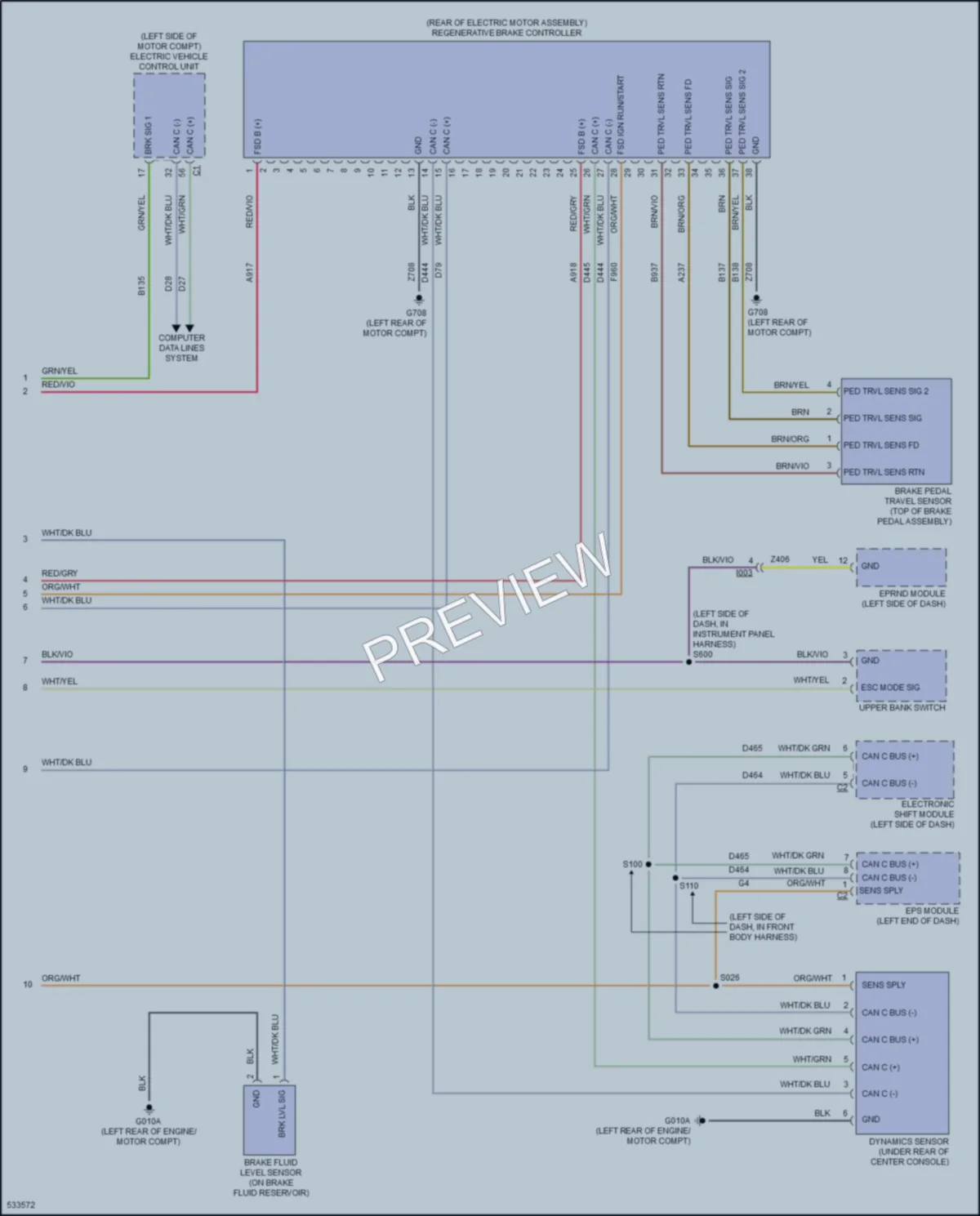2017 Fiat 500 Anti Lock Brakes wiring diagram preview