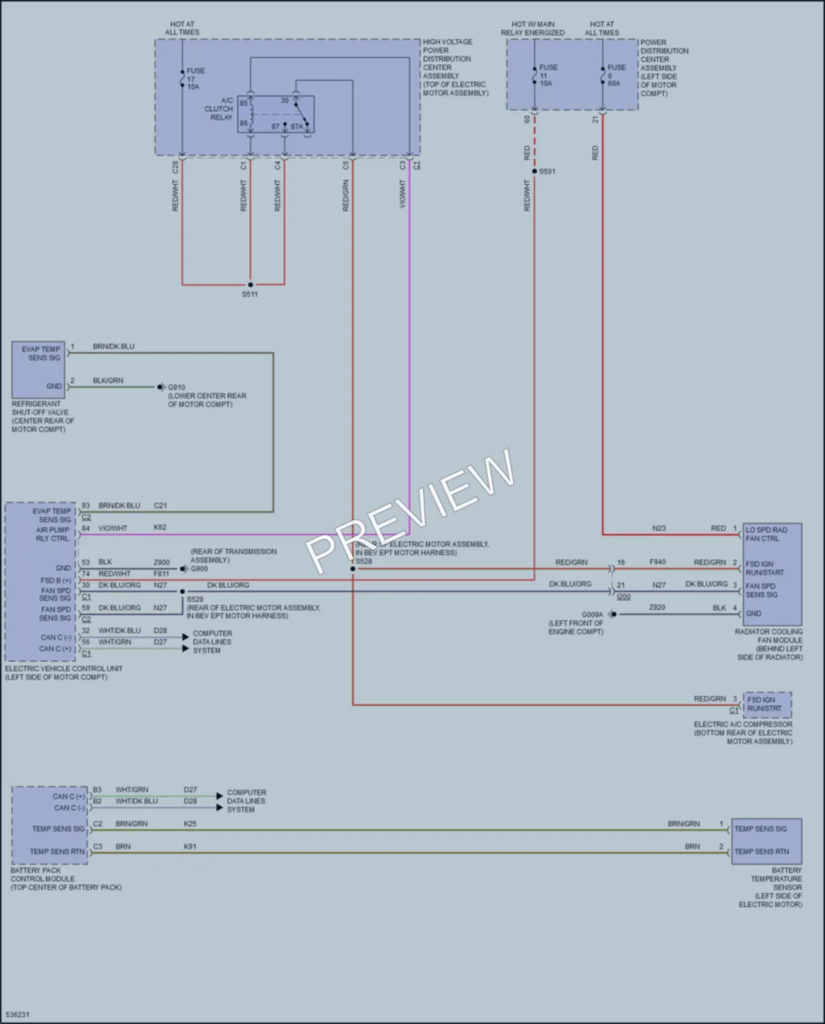 2017 Fiat 500C Cooling Fan wiring diagram preview