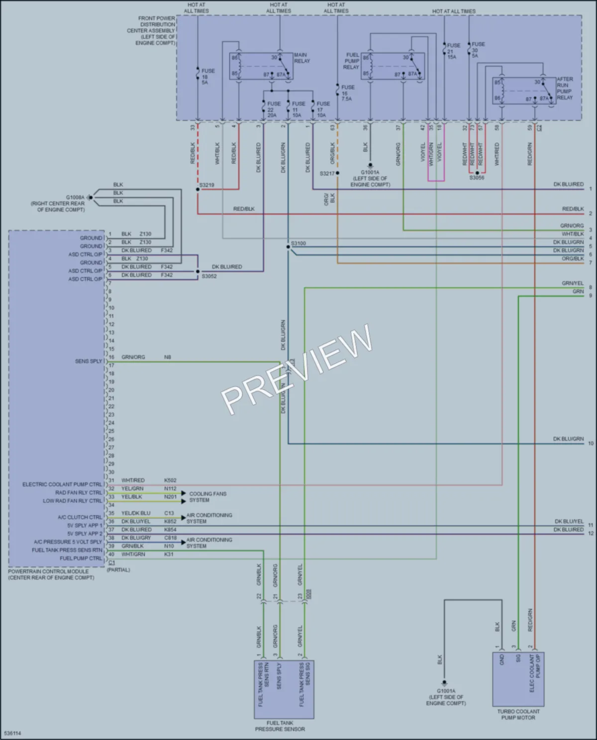 2017 Fiat 500L Engine Performance wiring diagram preview