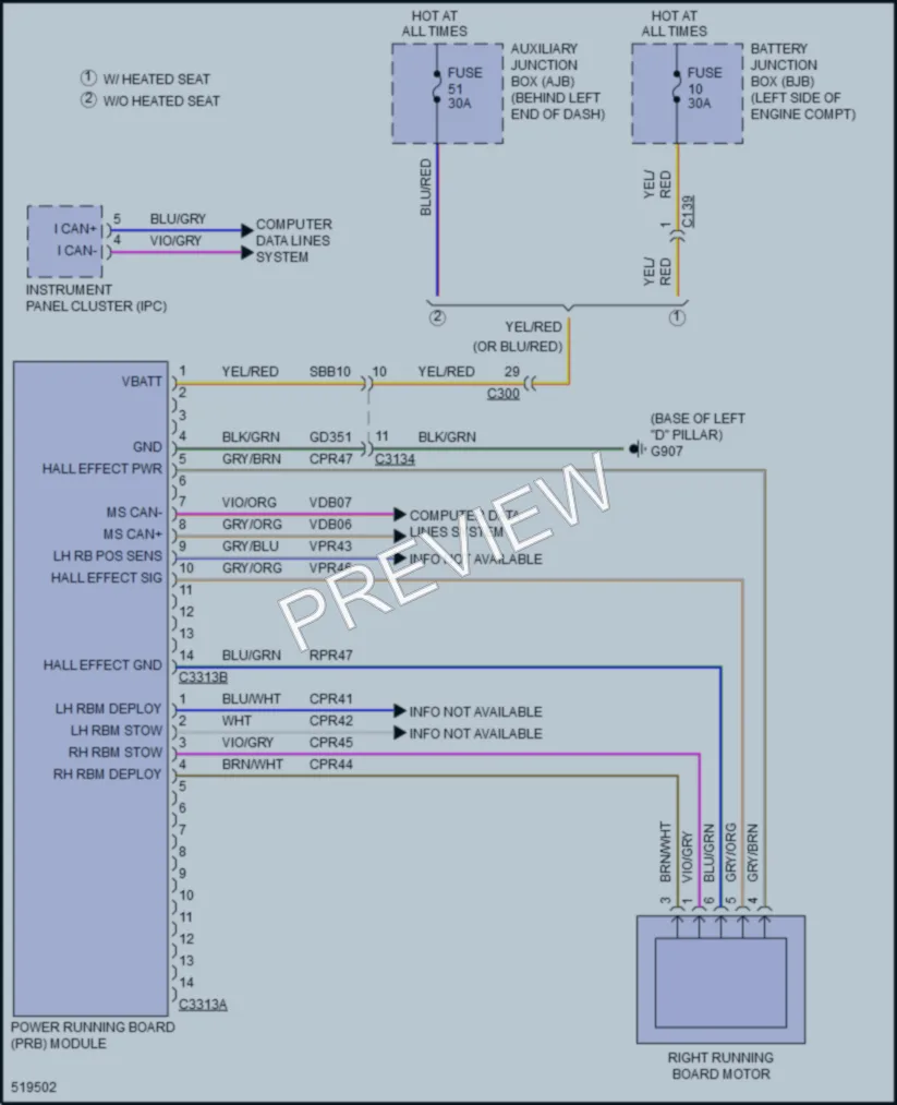 2017 Ford 350HDTransit Trunk Tailgate Fuel Door wiring diagram preview