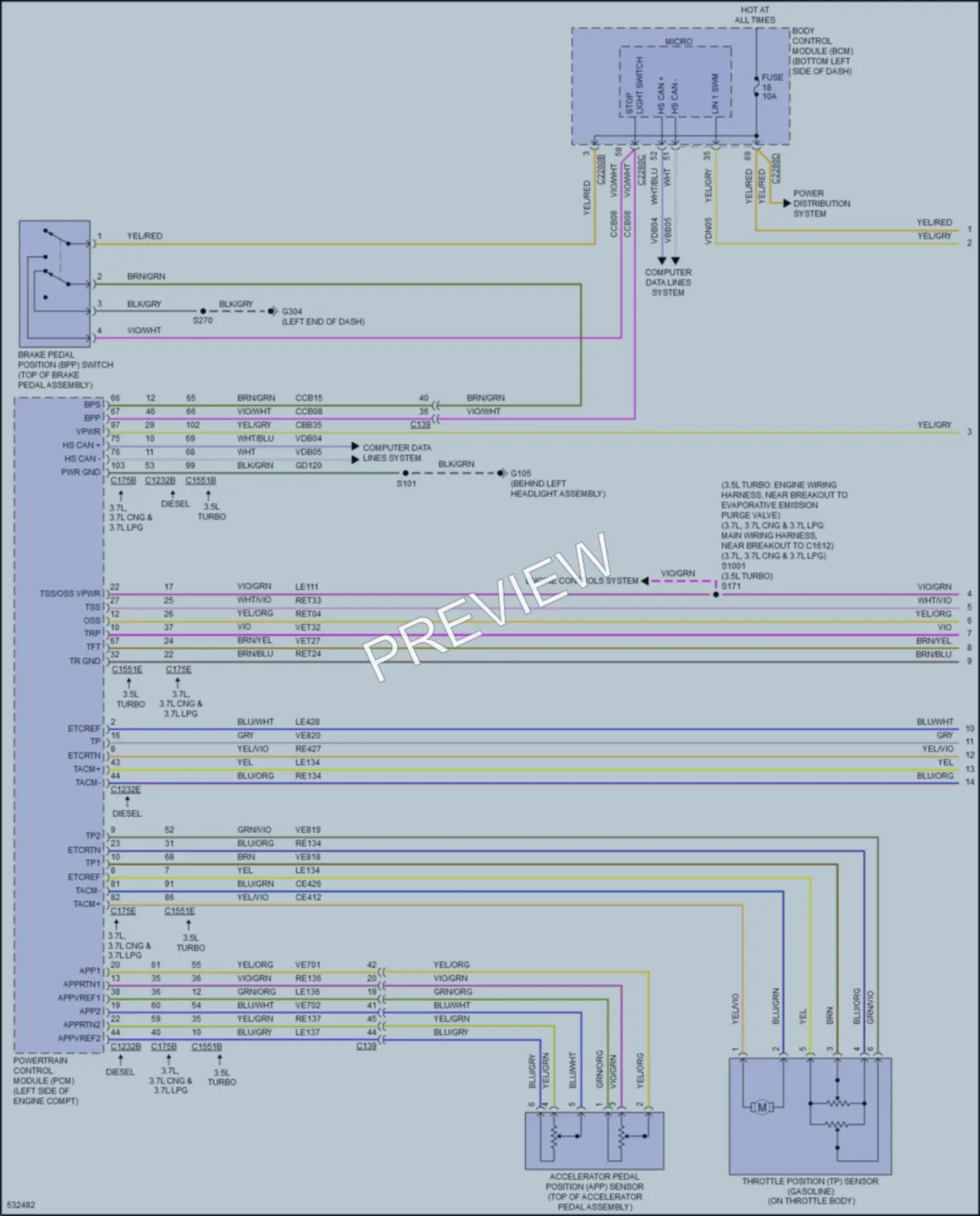 2017 Ford 350Transit Cruise Control wiring diagram preview