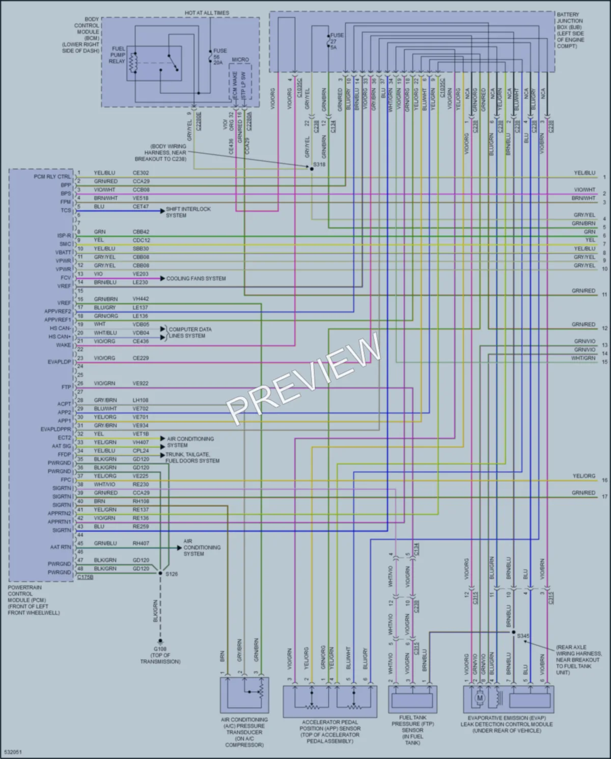 2017 Ford CMaxEnergi Engine Performance wiring diagram preview