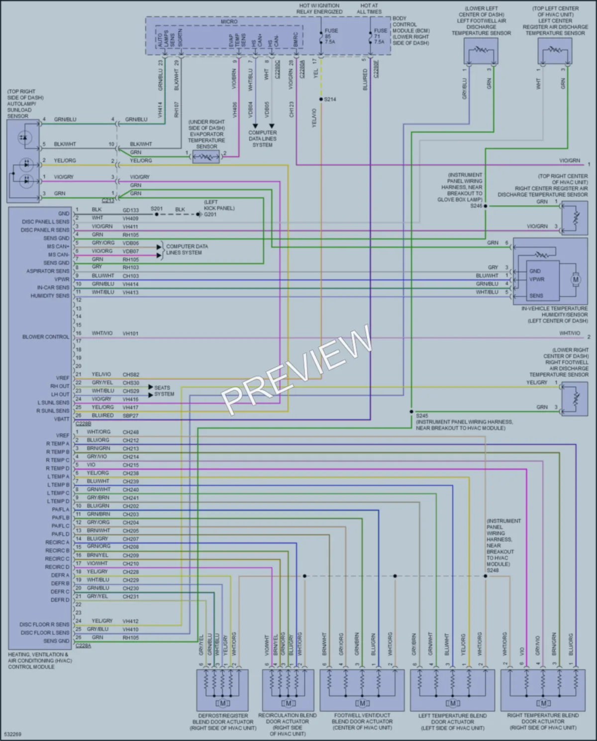 2017 Ford CMaxHybrid Air Conditioning wiring diagram preview