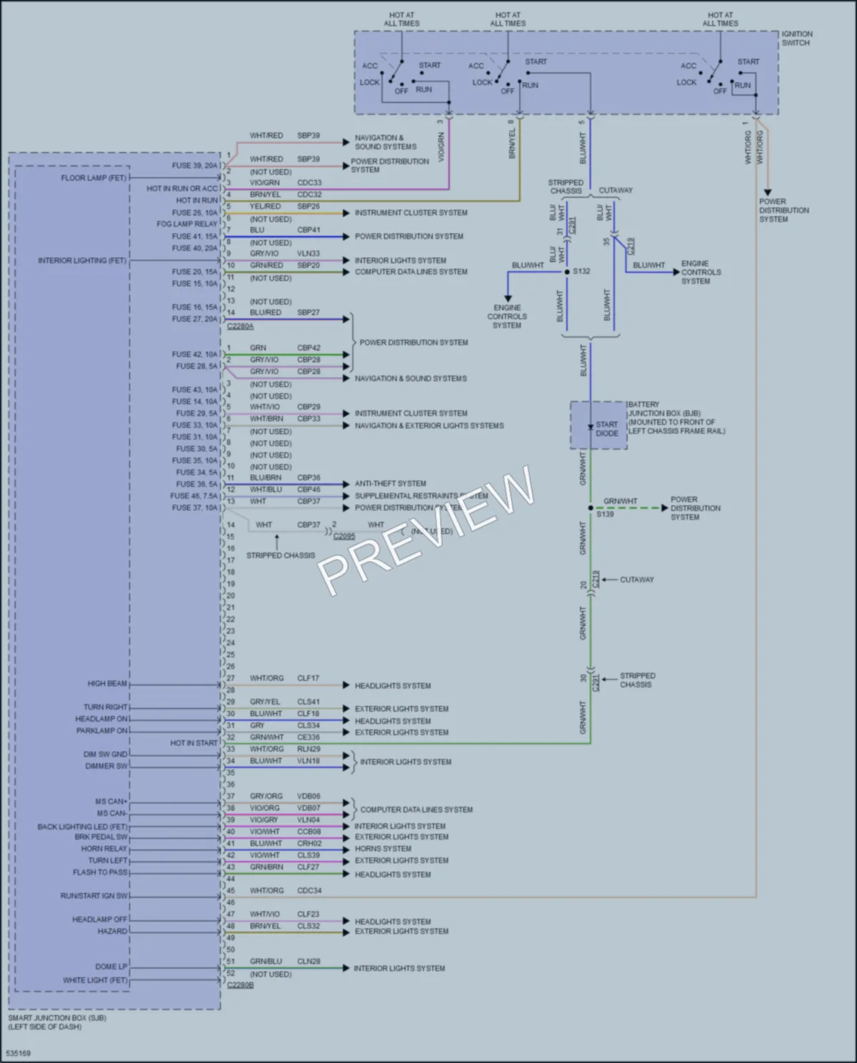 2017 Ford E350Econoline Body Control Modules wiring diagram preview
