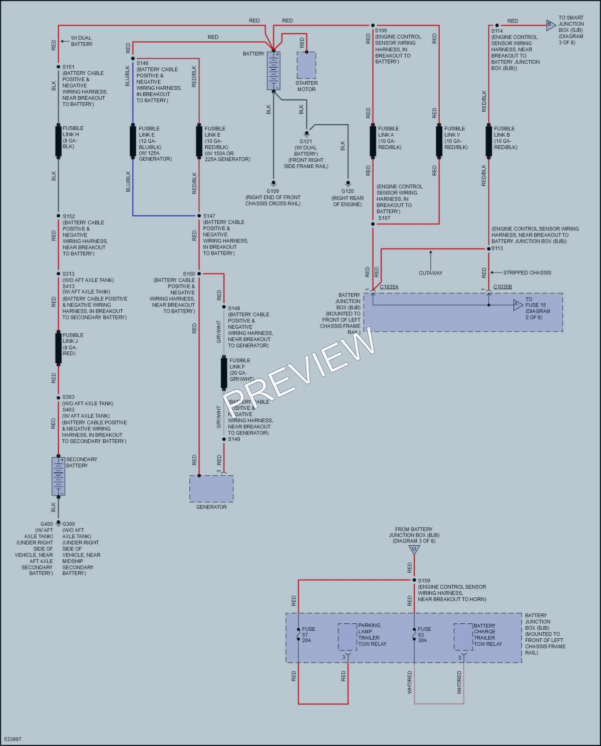2017 Ford E350Econoline Power Distribution wiring diagram preview