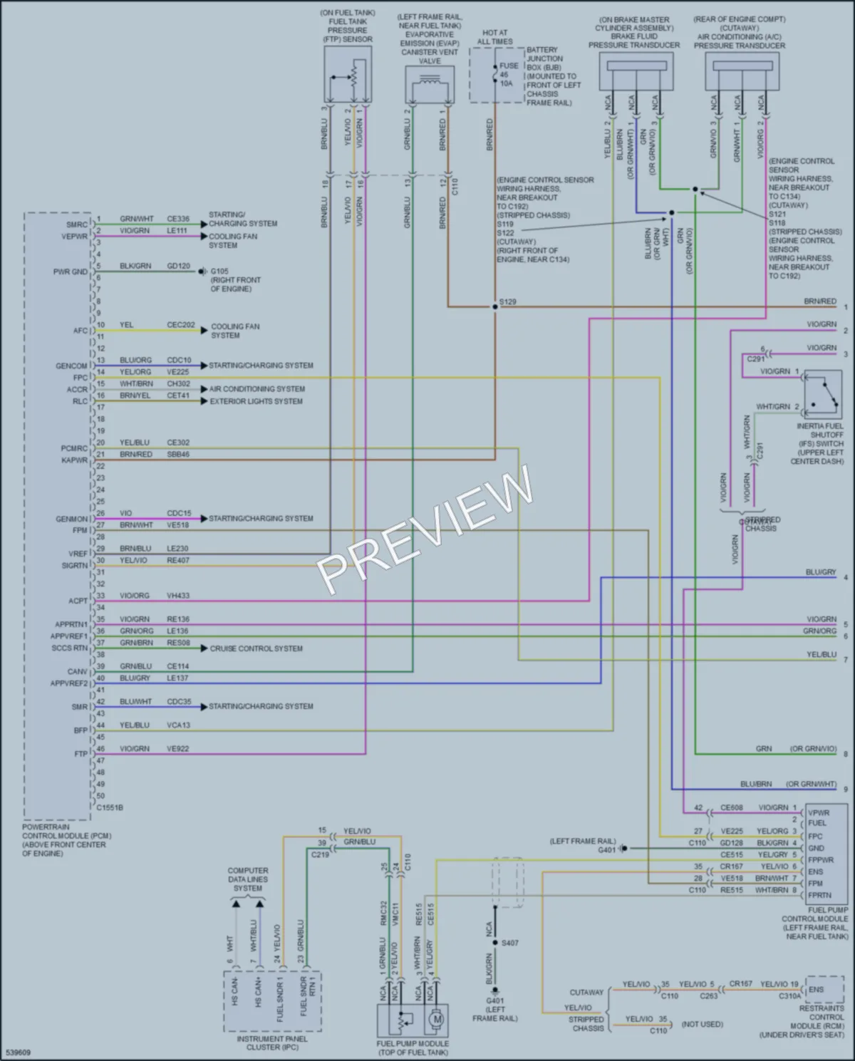 2017 Ford E450Econoline Engine Performance wiring diagram preview