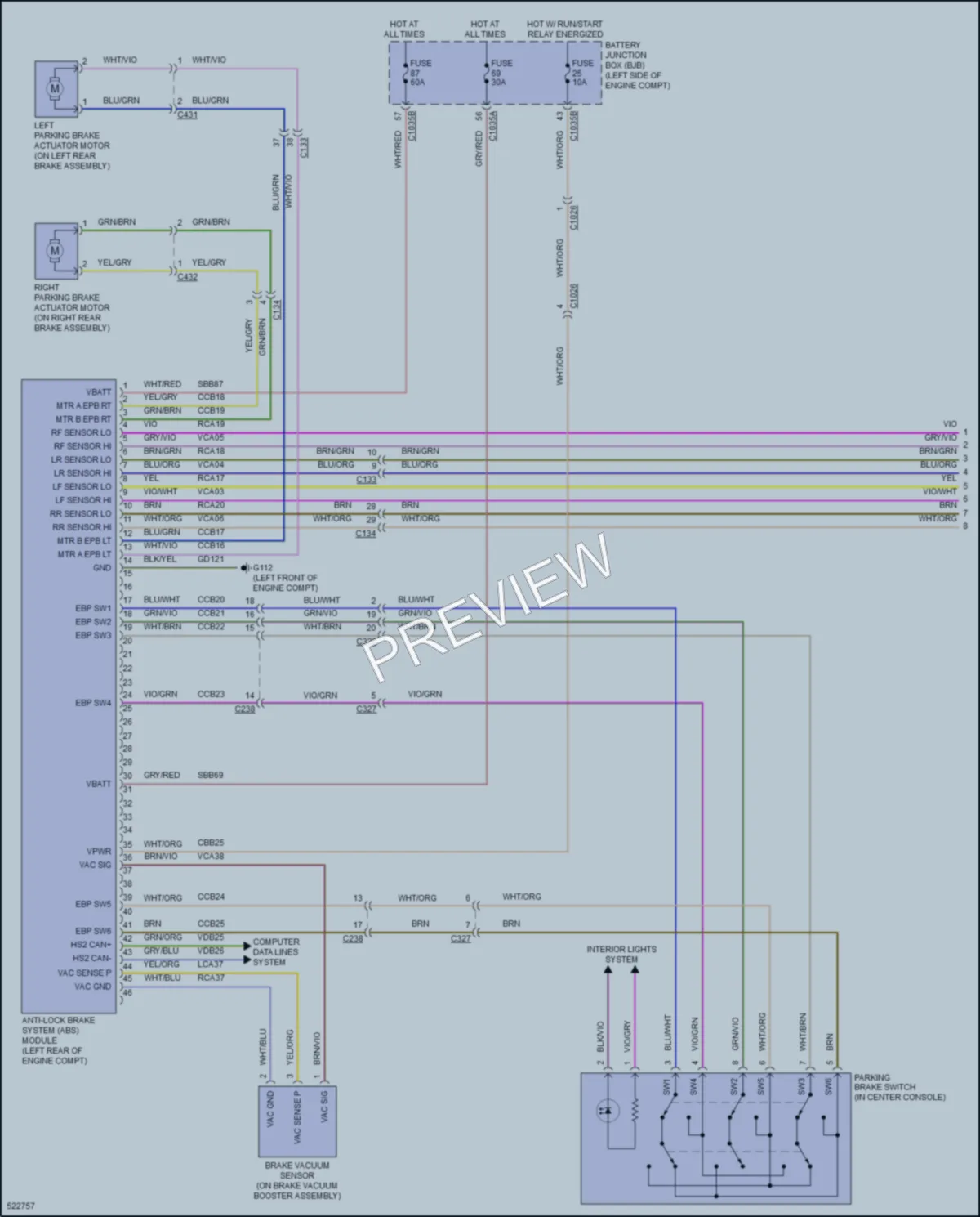 2017 Ford Edge Anti Lock Brakes wiring diagram preview