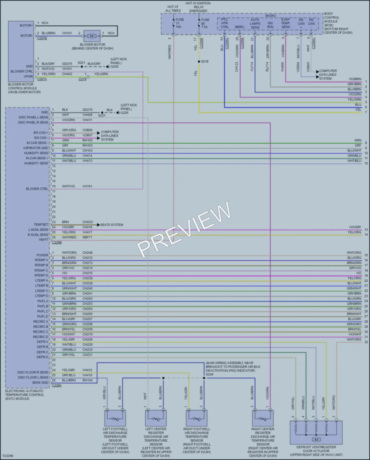 2017 Ford Escape Air Conditioning wiring diagram preview