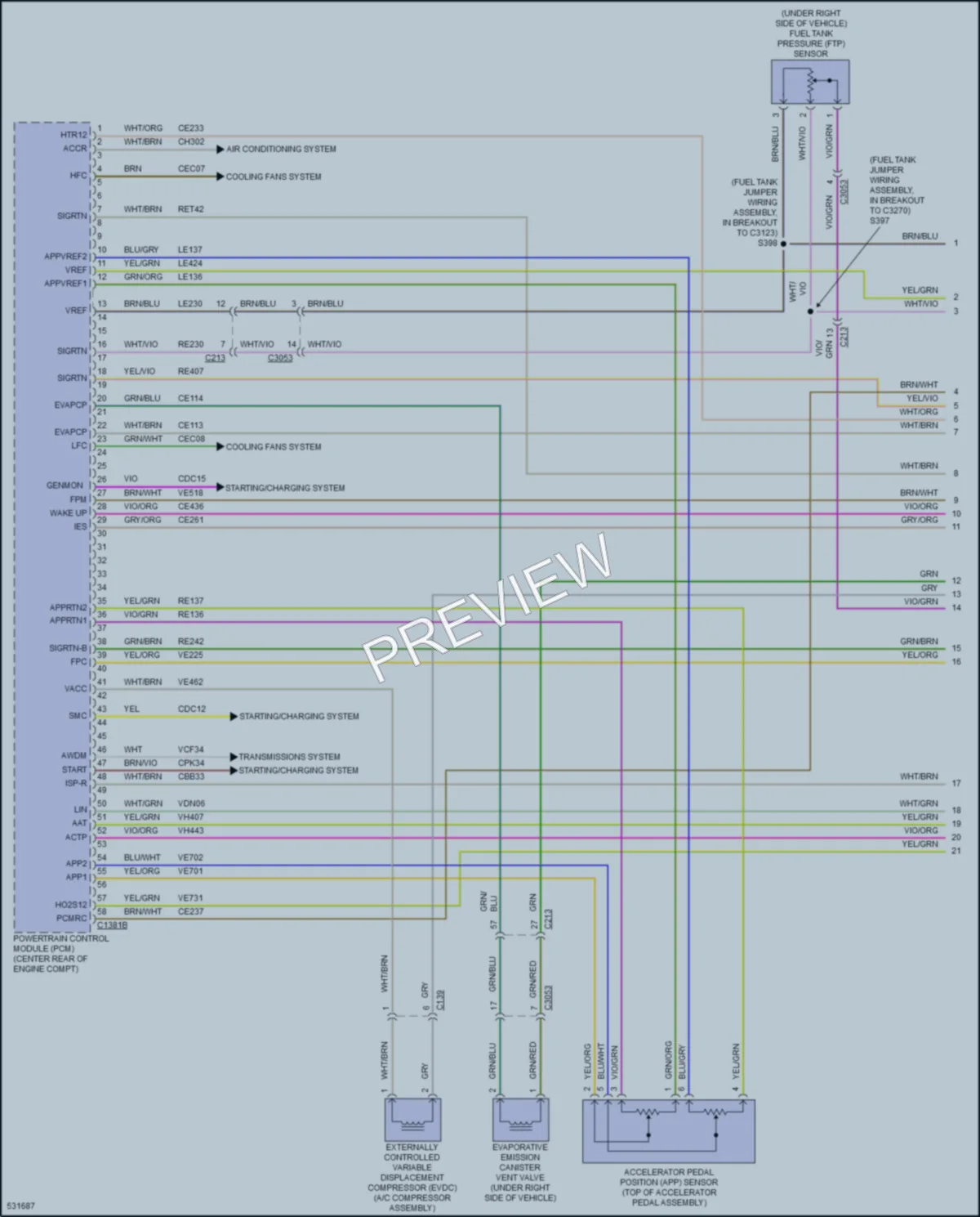 2017 Ford Explorer Engine Performance wiring diagram preview