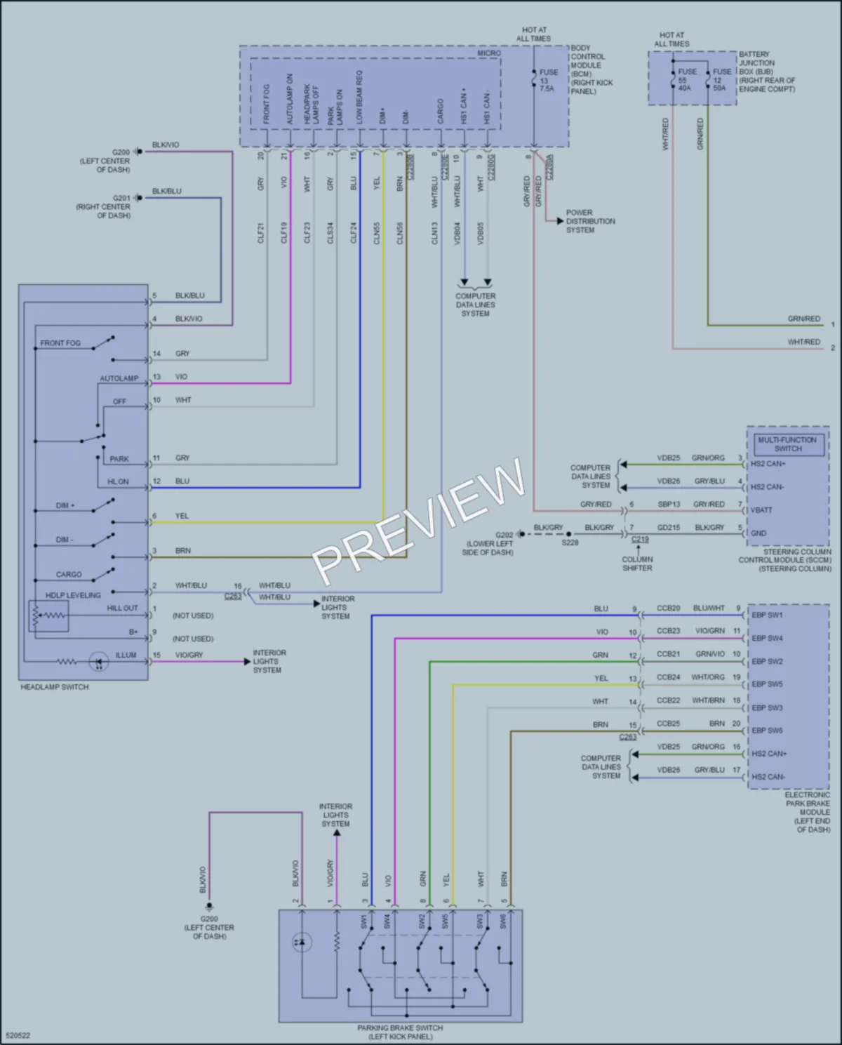 2017 Ford F150 Headlights wiring diagram preview
