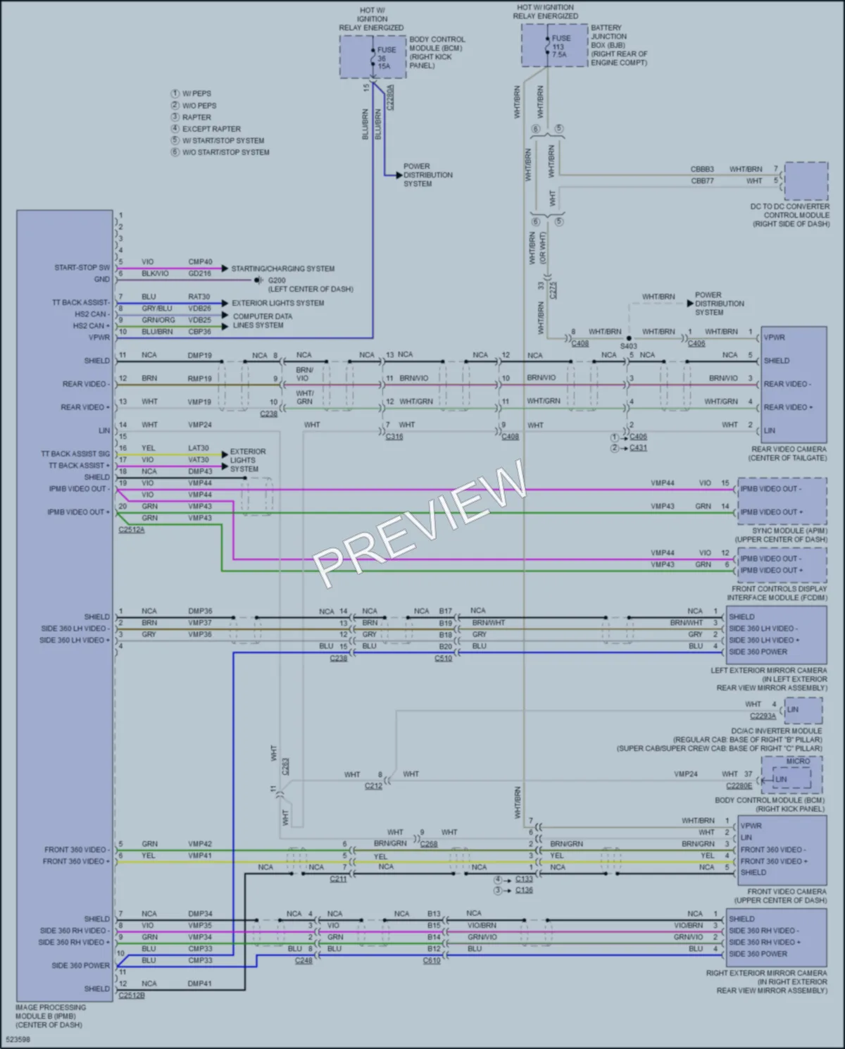 2017 Ford F150 Navigation wiring diagram preview