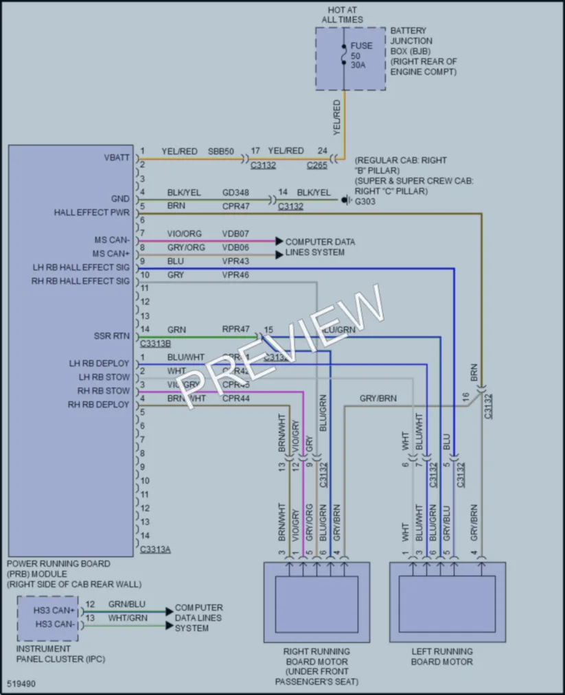 2017 Ford F150 Trunk Tailgate Fuel Door wiring diagram preview