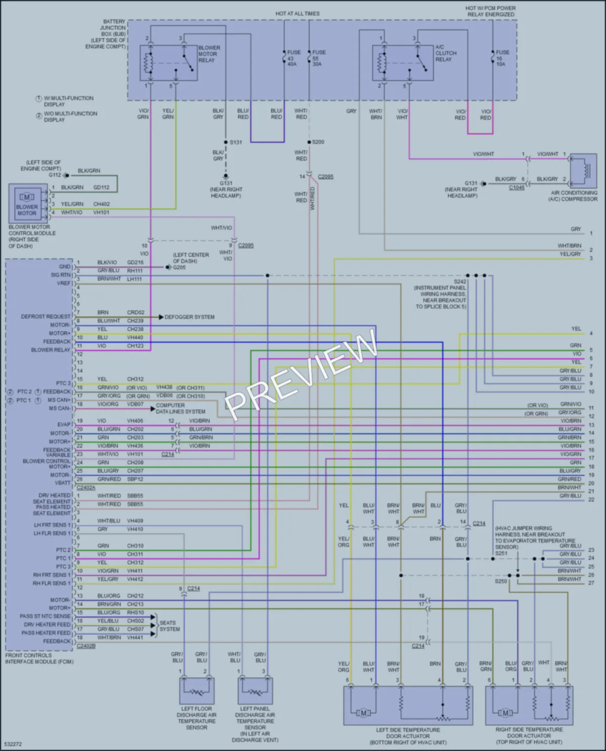 2017 Ford F250SuperDuty Air Conditioning wiring diagram preview