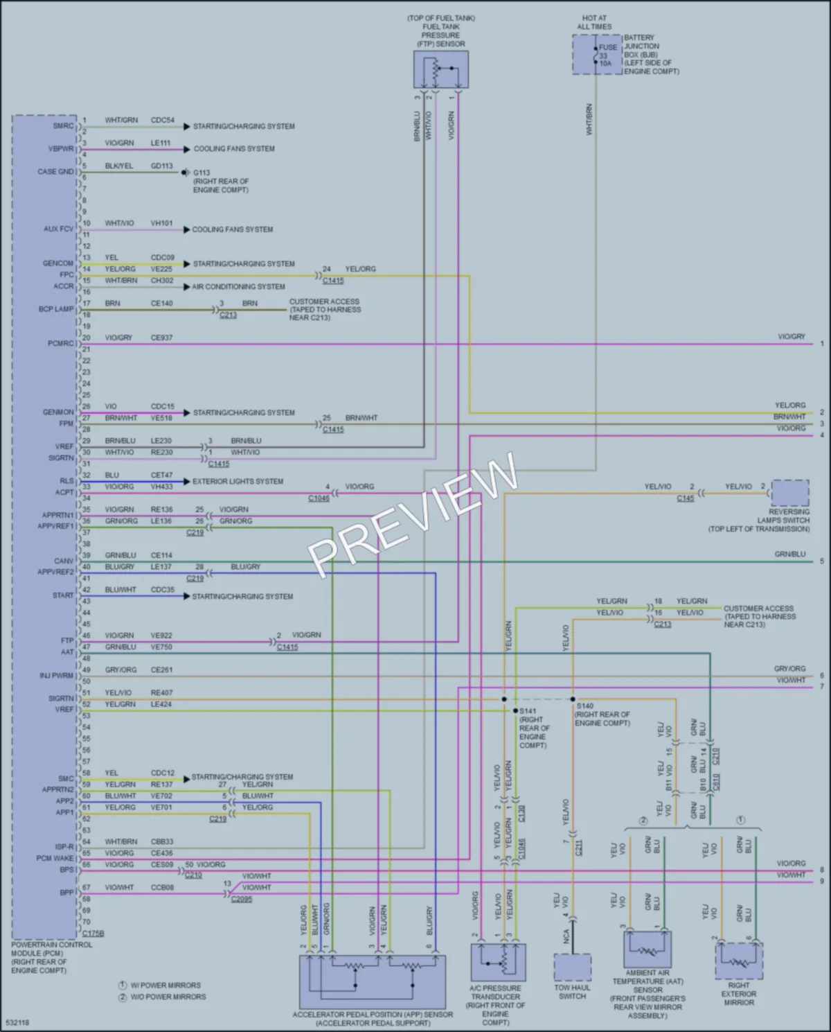 2017 Ford F250SuperDuty Engine Performance wiring diagram preview