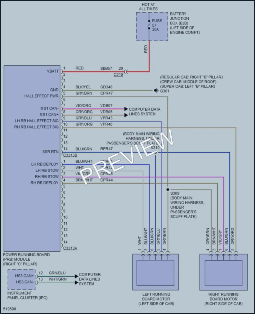 2017 Ford F250SuperDuty Trunk Tailgate Fuel Door wiring diagram preview