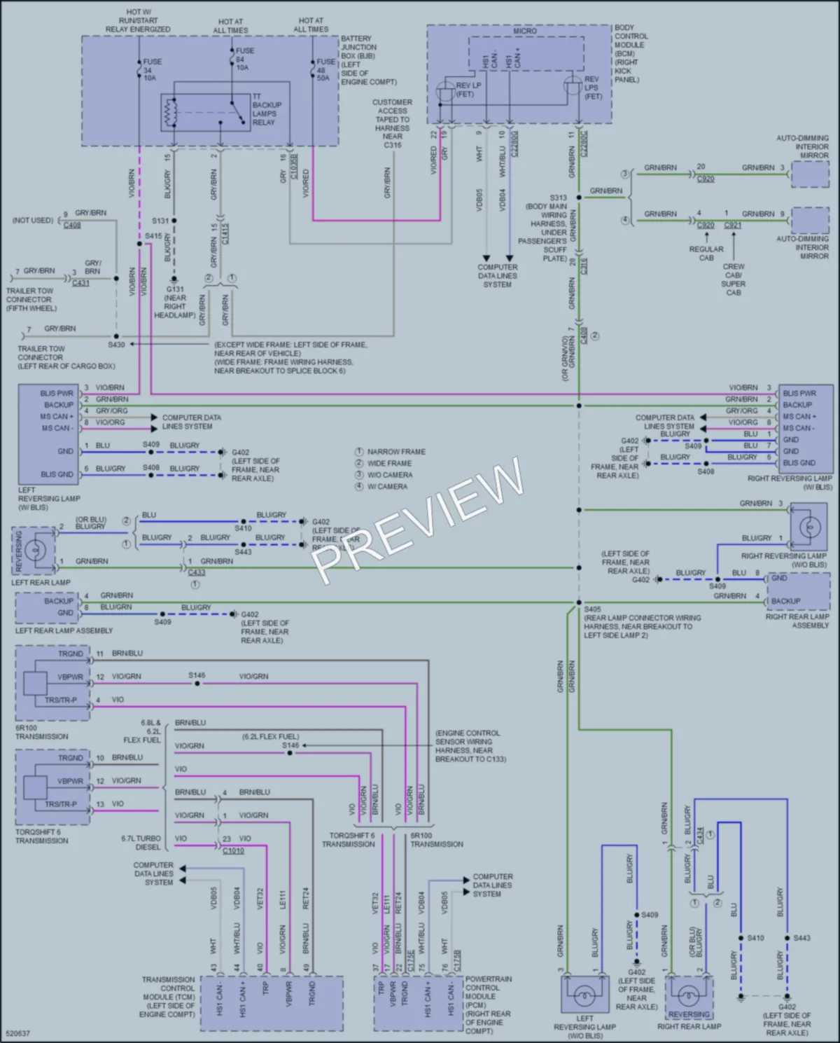 2017 Ford F450SuperDuty Exterior Lights wiring diagram preview