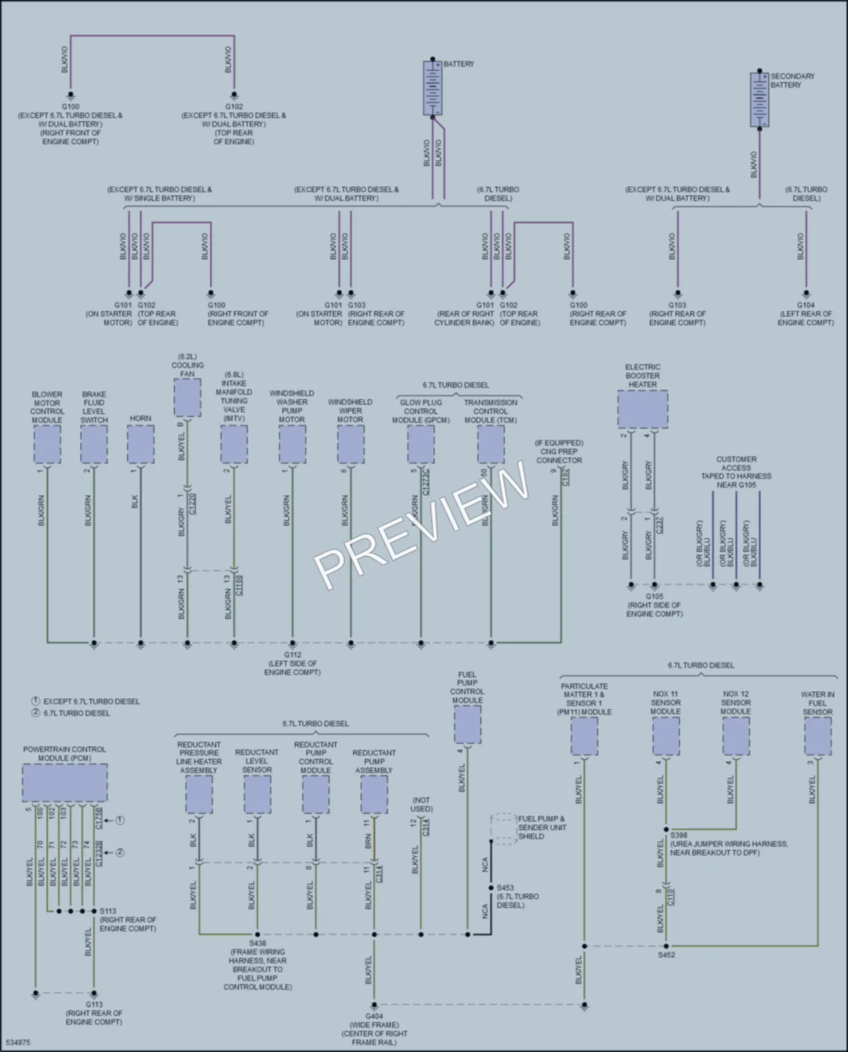 2017 Ford F450SuperDuty Ground Distribution wiring diagram preview