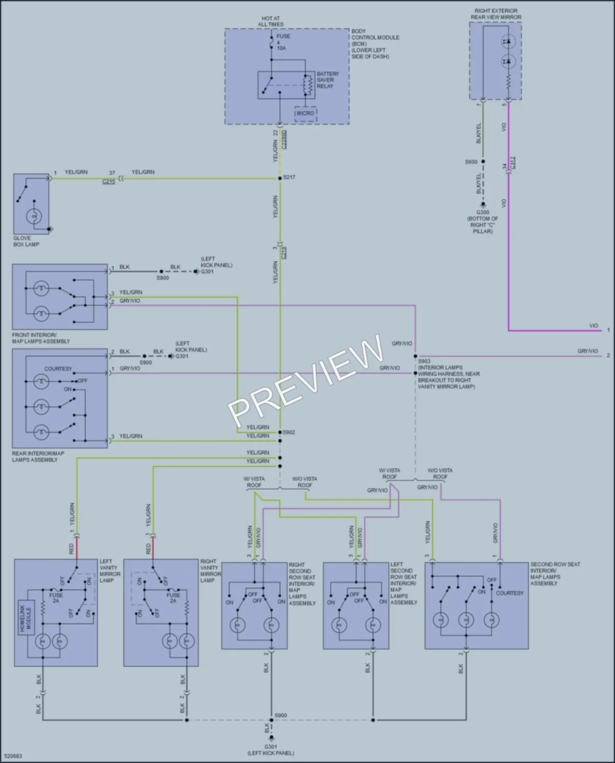 2017 Ford Flex Interior Lights wiring diagram preview