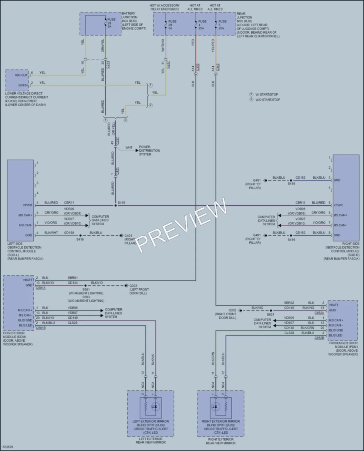 2017 Ford Focus Navigation wiring diagram preview