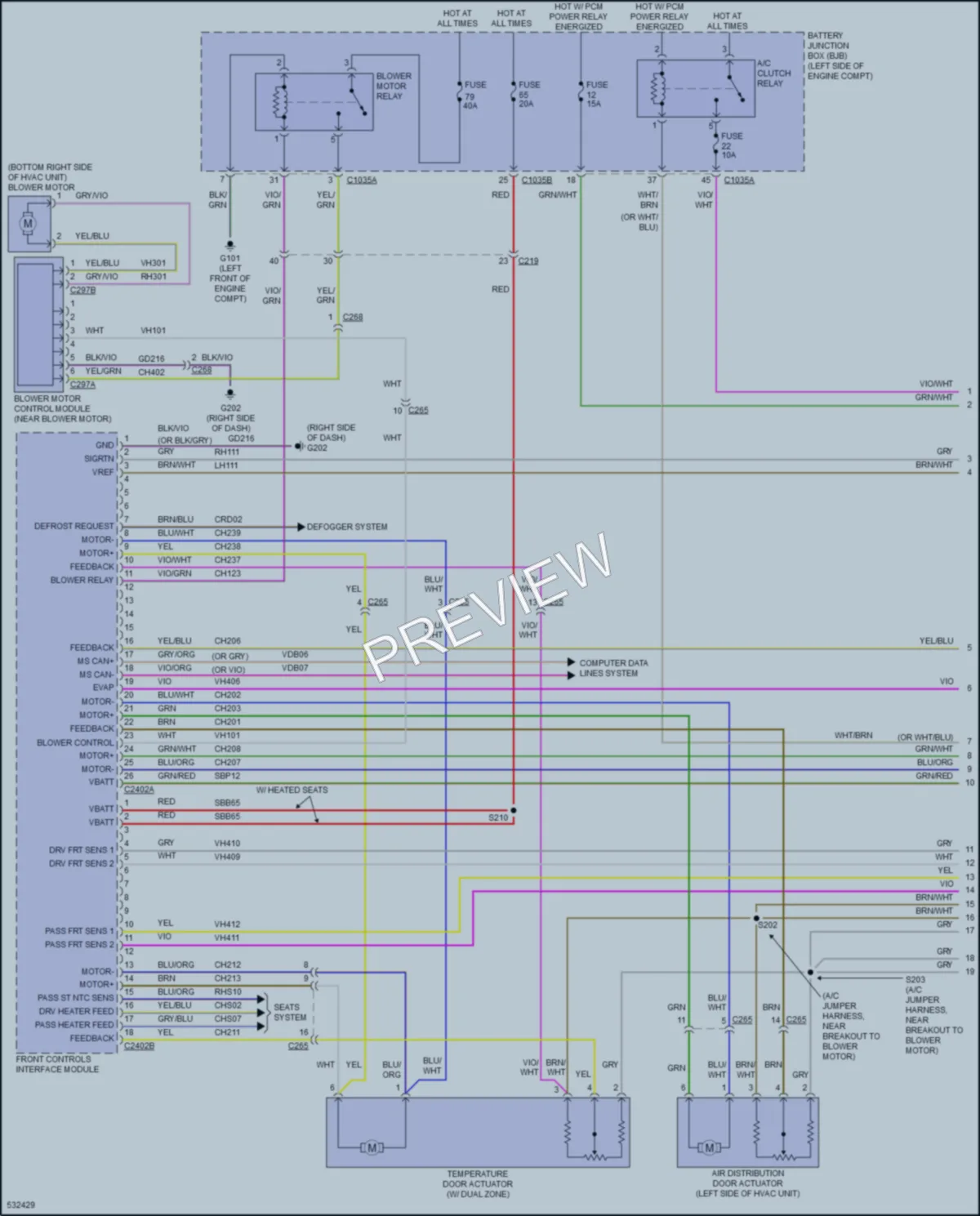 2017 Ford FusionHybrid Air Conditioning wiring diagram preview