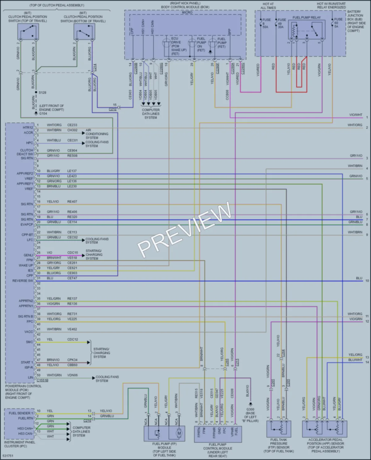 2017 Ford Mustang Engine Performance wiring diagram preview