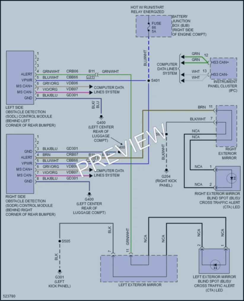 2017 Ford Mustang Navigation wiring diagram preview